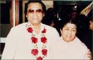 Lata with Kishore Kumar