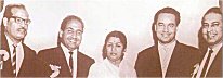 Lata with Mohd.Rafi,Mukesh,Manna Dey & Talat Mehmood